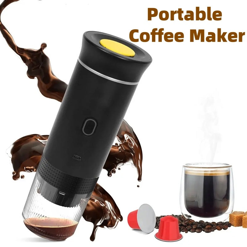 Rasnita de Cafea Electrica de Calatorie | 3 in1 Espresso | Aparat Portabil de Cafea